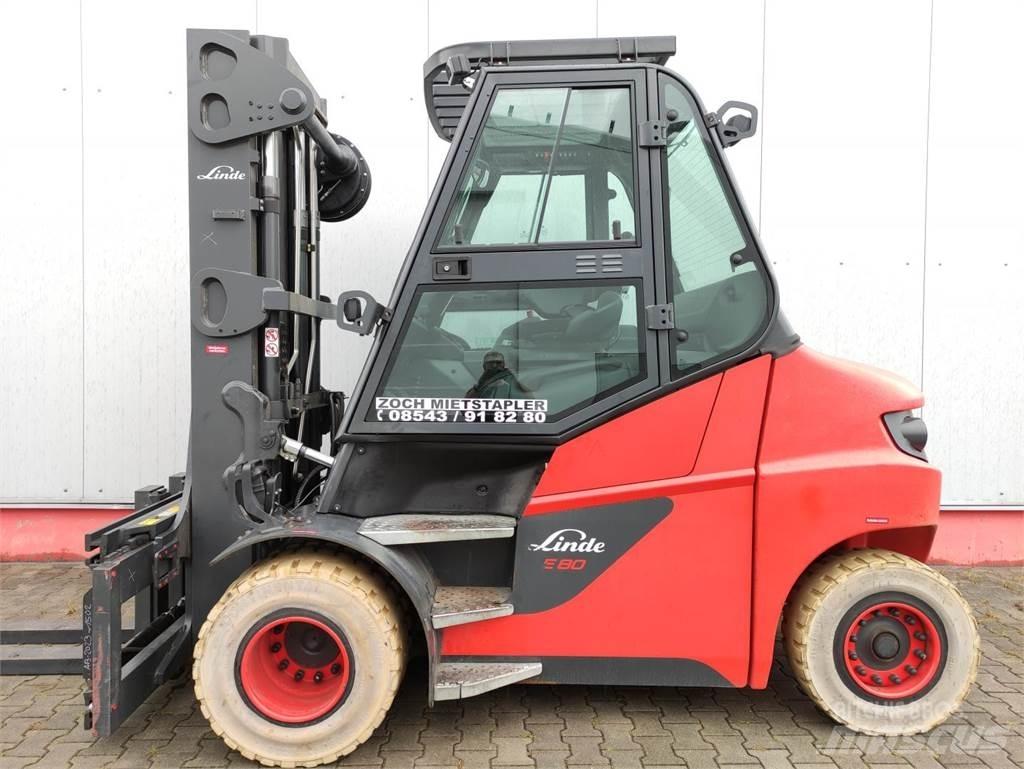 Linde E80-01-127 Електрически вилични кари-повдигачи