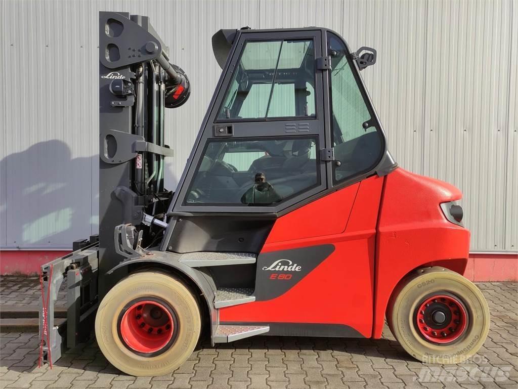 Linde E80-01-127 Електрически вилични кари-повдигачи