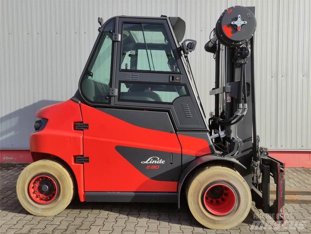 Linde E80-01-127 Електрически вилични кари-повдигачи