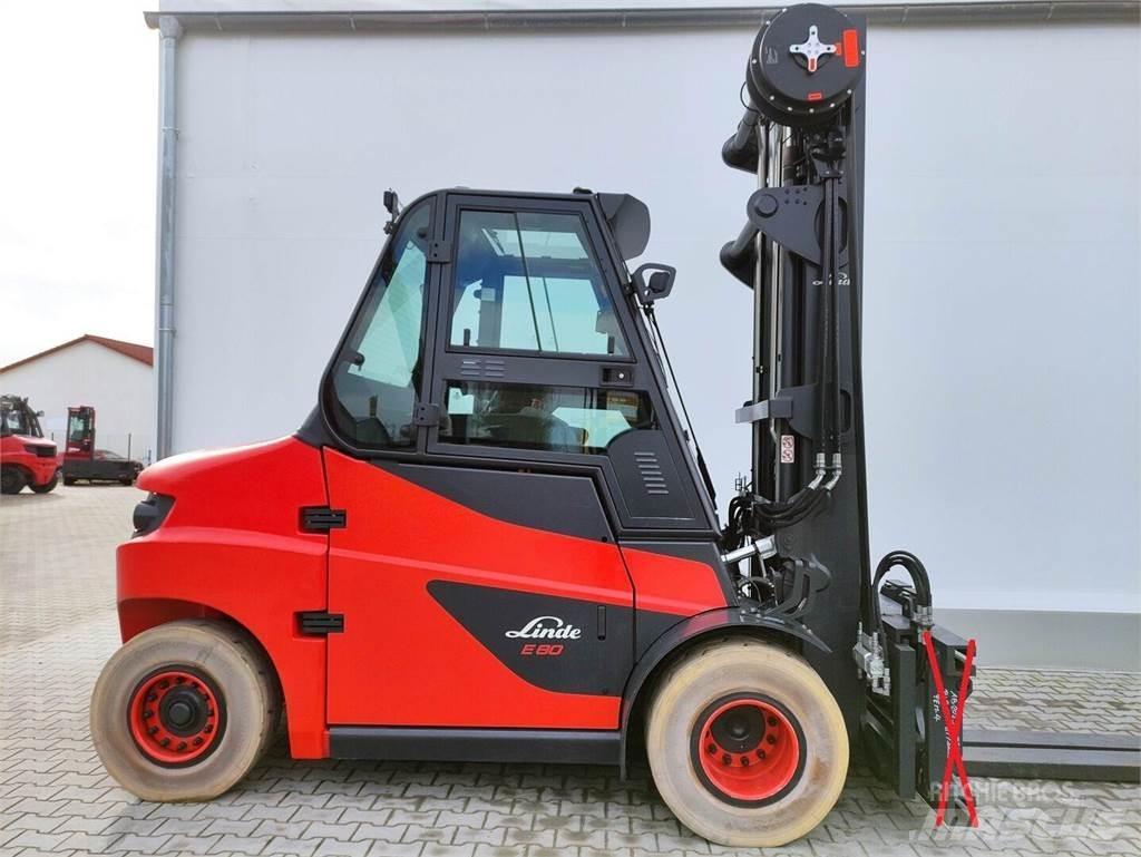 Linde E80-01/900 Електрически вилични кари-повдигачи