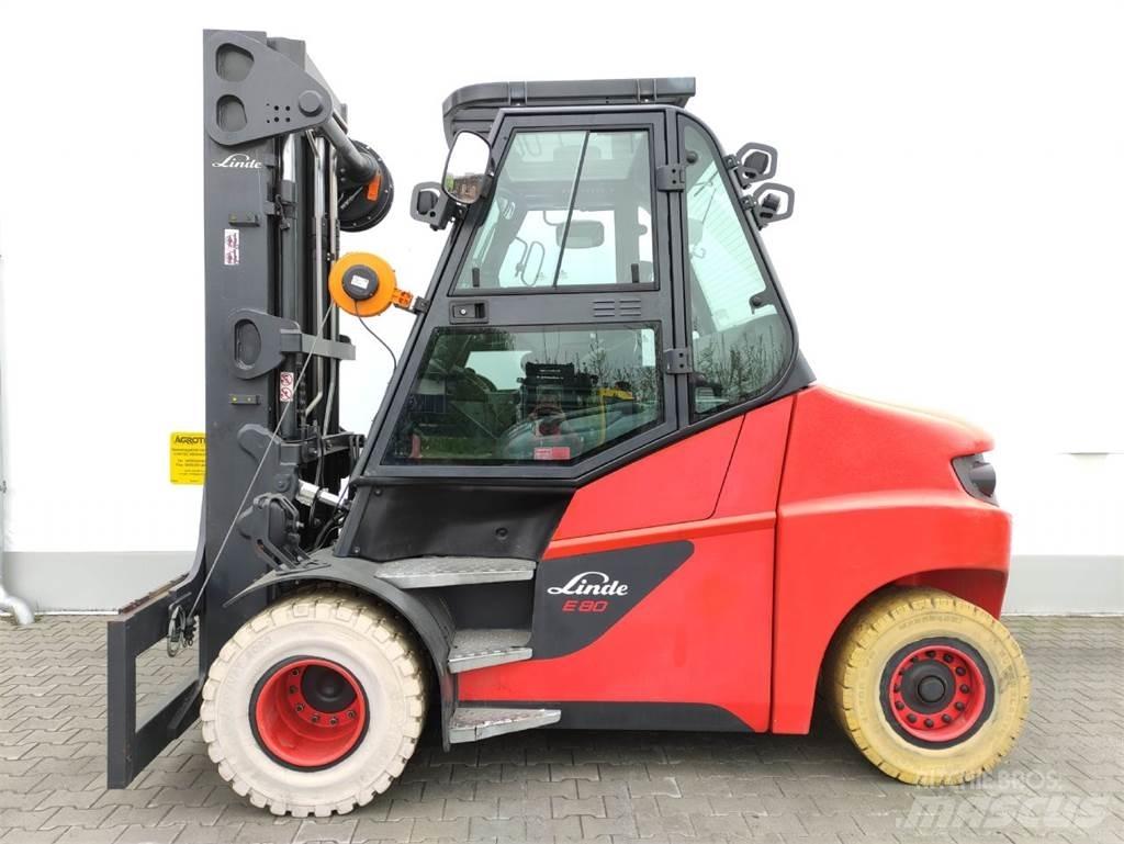 Linde E80-01/900 Електрически вилични кари-повдигачи