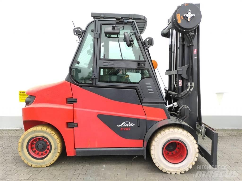 Linde E80-01/900 Електрически вилични кари-повдигачи