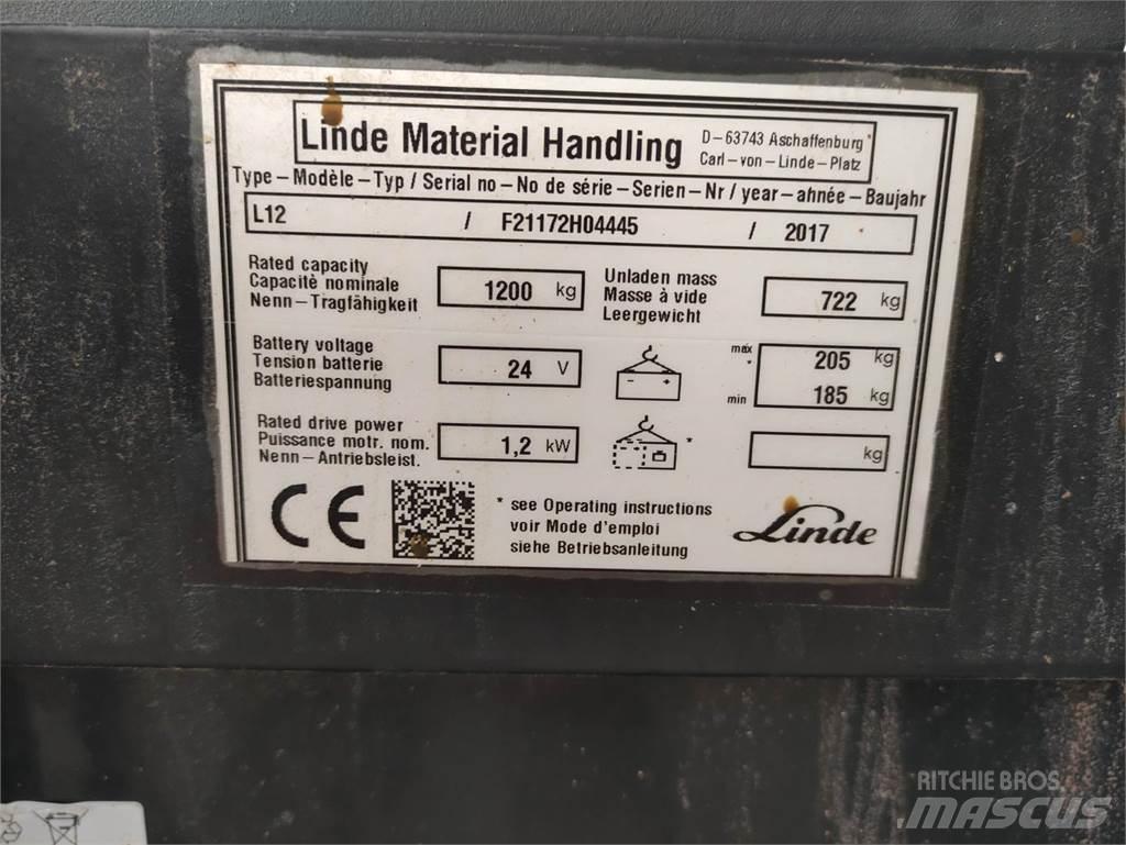Linde L12 Колички високоповдигачи с теглич