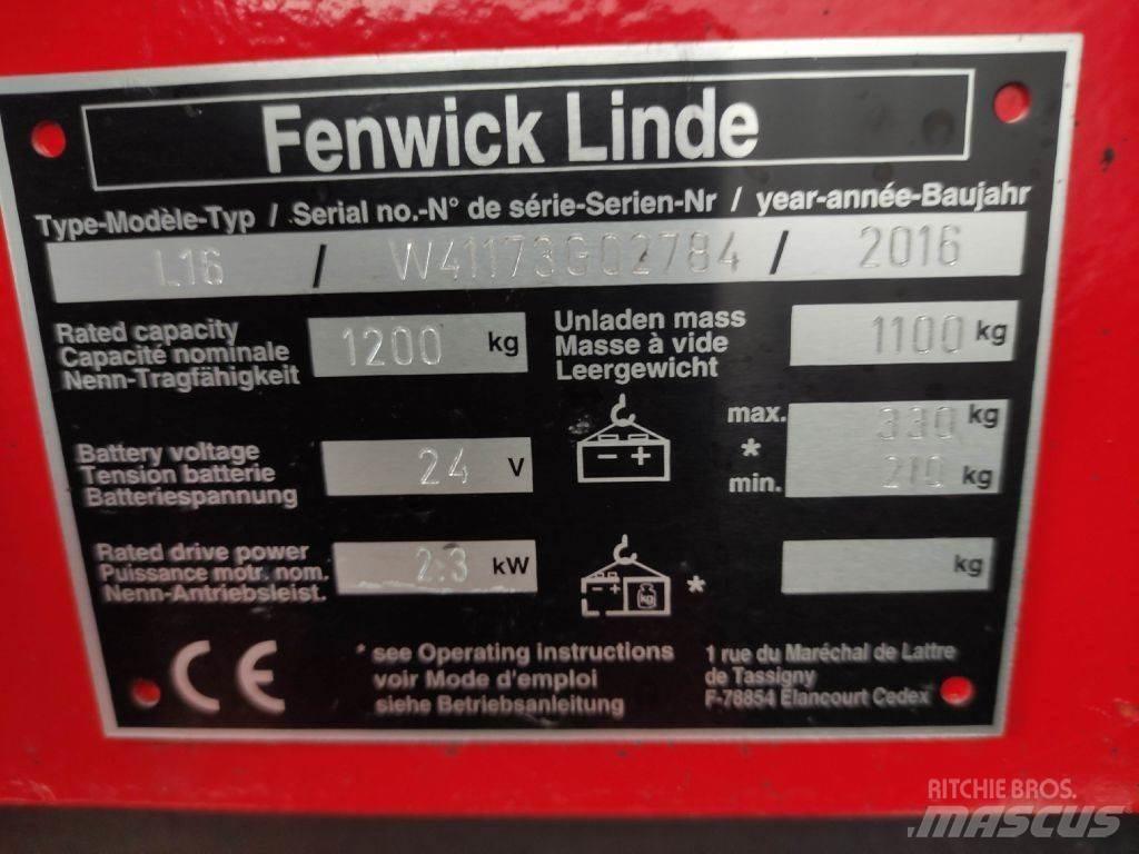 Linde L16-1173 Колички високоповдигачи с теглич