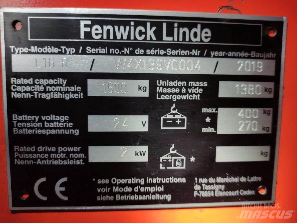 Linde L16R Колички високоповдигачи с теглич