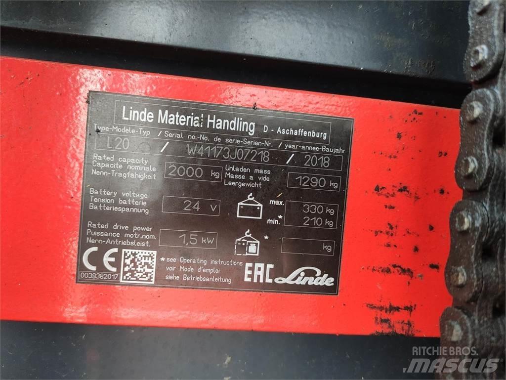 Linde L20i-1173 Колички високоповдигачи с теглич