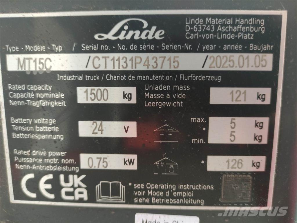 Linde MT15C Нископовдигач