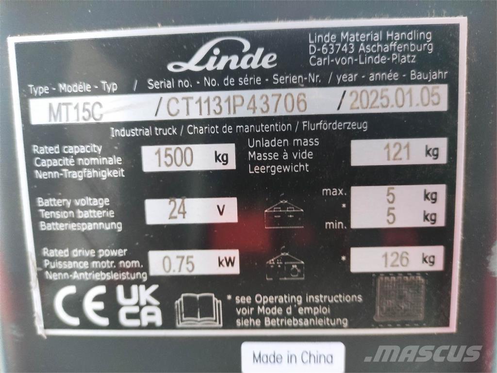 Linde MT15C Нископовдигач