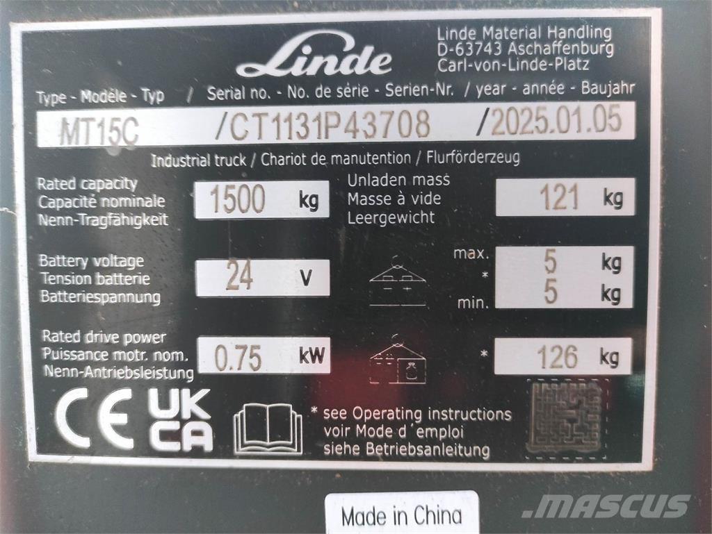 Linde MT15C Нископовдигач