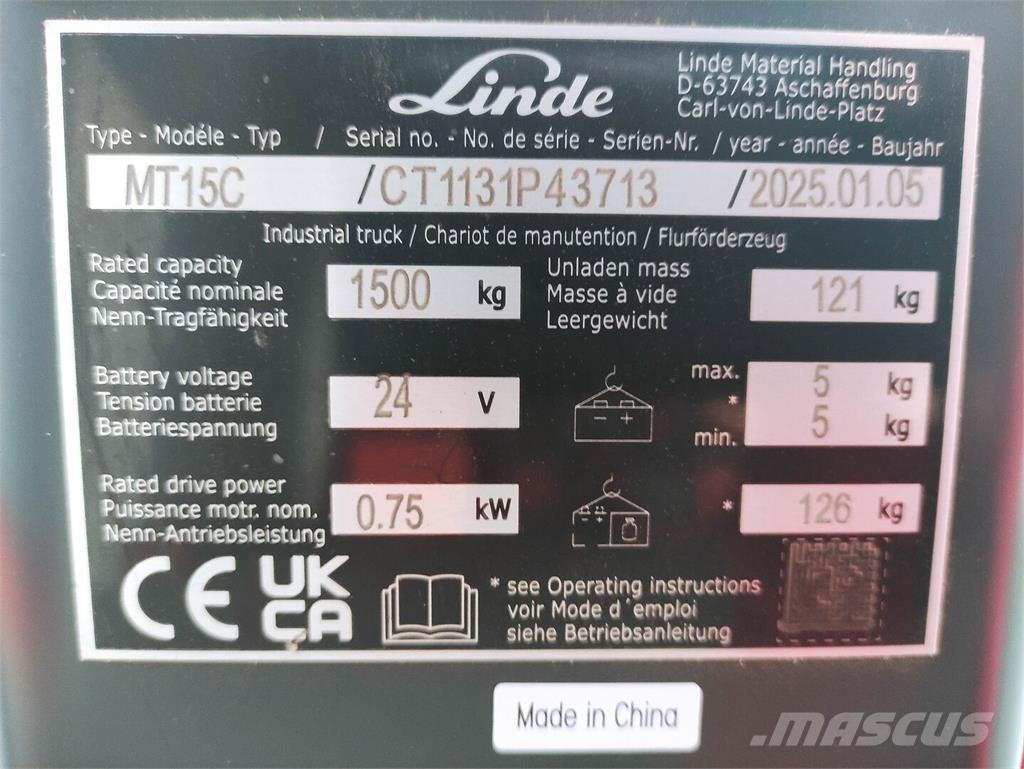 Linde MT15C Нископовдигач