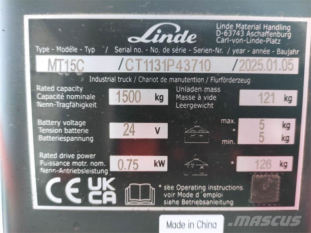 Linde MT15C Нископовдигач
