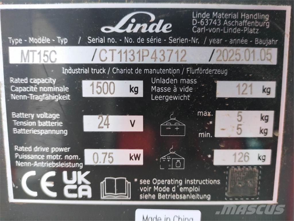Linde MT15C Нископовдигач