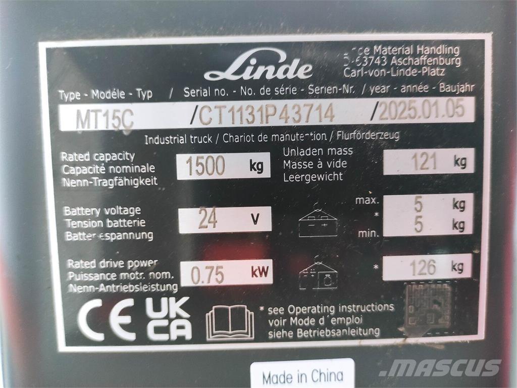 Linde MT15C Нископовдигач