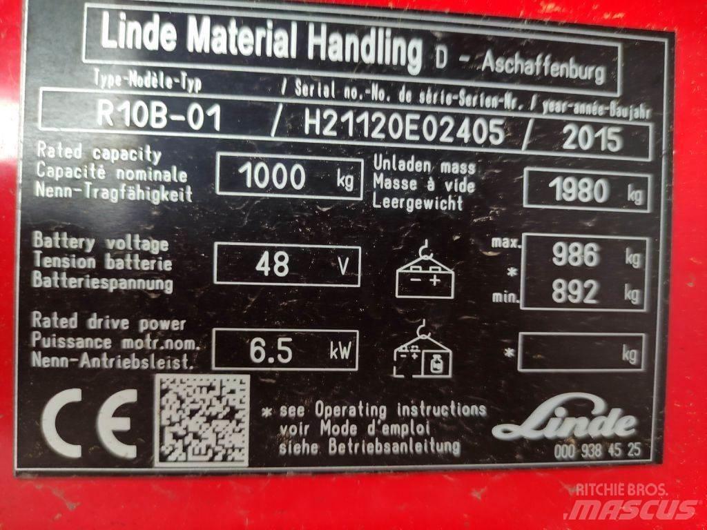 Linde R10B-01-112 Ретрак/ Високоповдигач с изместване на вилката напред