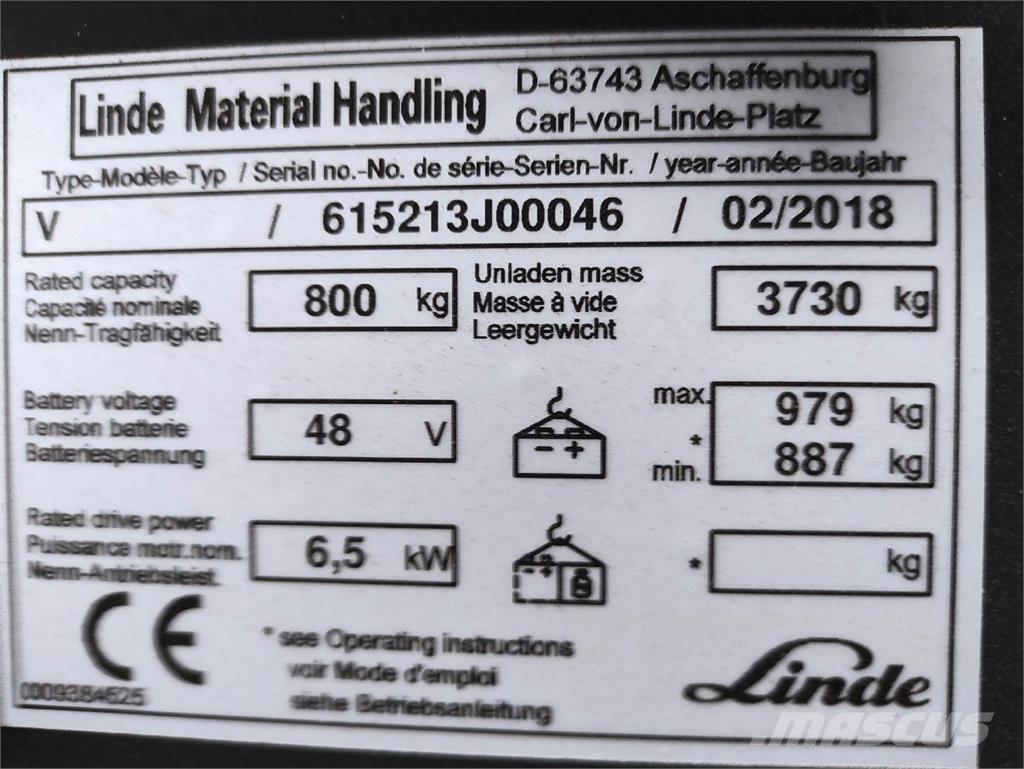 Linde V Modular Машини за комисиониране високоповдигачи