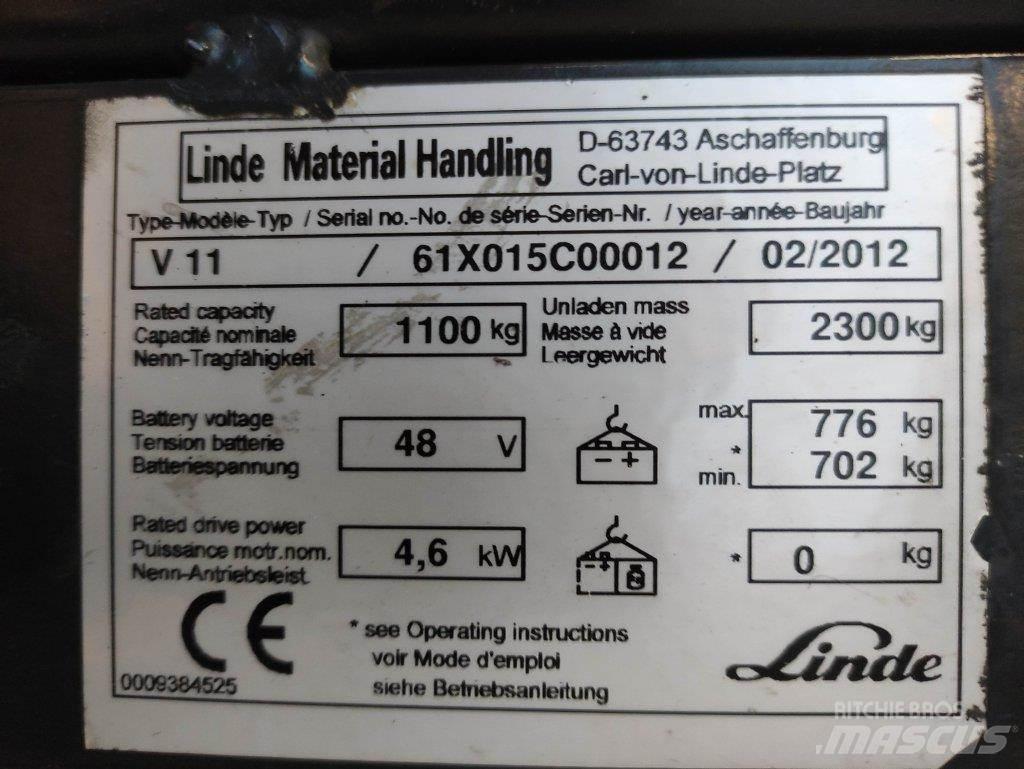 Linde V11 Машини за комисиониране високоповдигачи