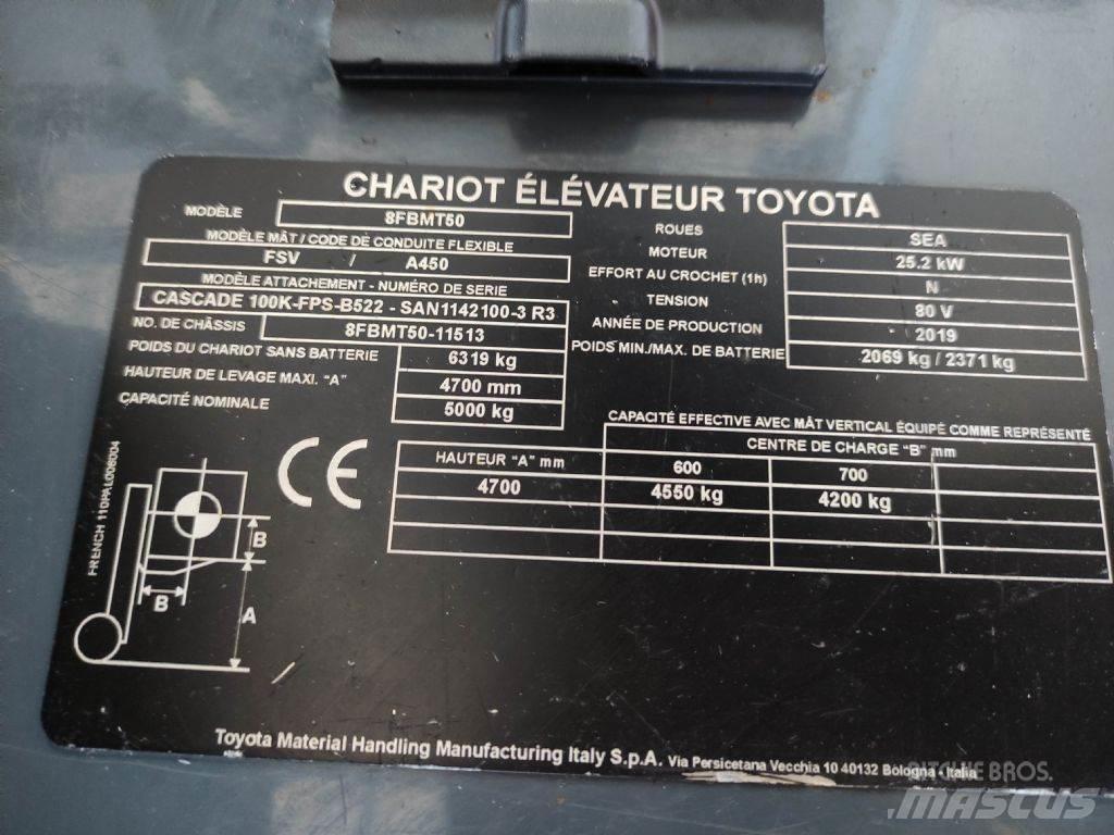 Toyota 8FBMT50 Електрически вилични кари-повдигачи